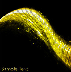 Golden business mosaic