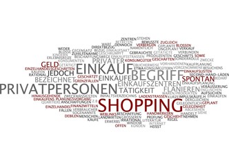 Einkauf Shopping