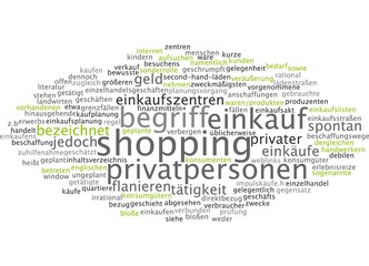 Einkauf Shopping