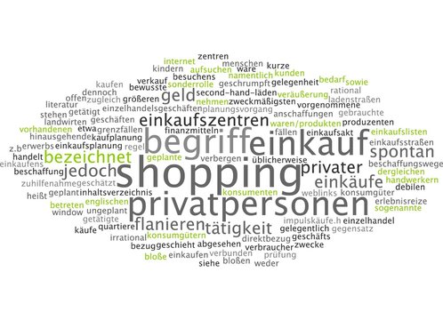 Einkauf Shopping