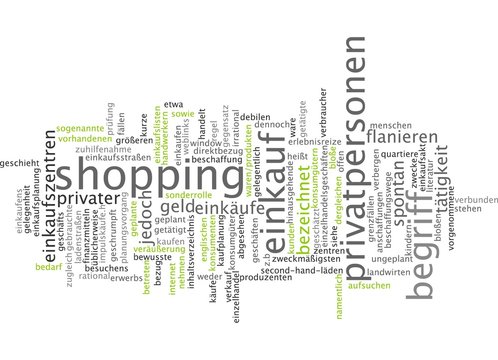 Einkauf Shopping