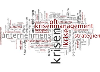 Fototapeta premium Krisen Krisenmanagement