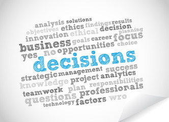 Decisions Word Cloud