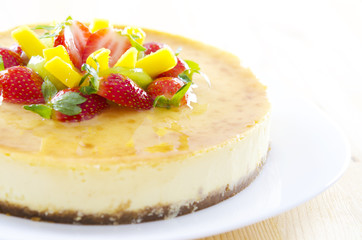 Passion fruit cheese cake