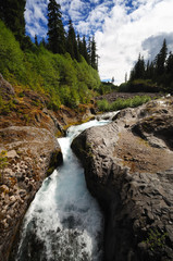 A Waterfall near Mt Saint Helens