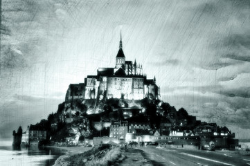Mont-Saint-Michel vintage