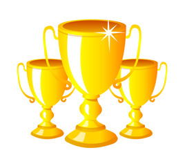 vector icon gold trophy