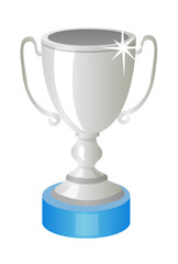 vector icon silver trophy