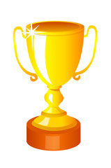 vector icon gold trophy