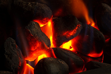 imitation coal fire