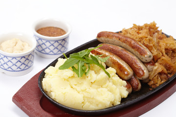 sausage with cabbage