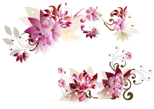 Flower vector background