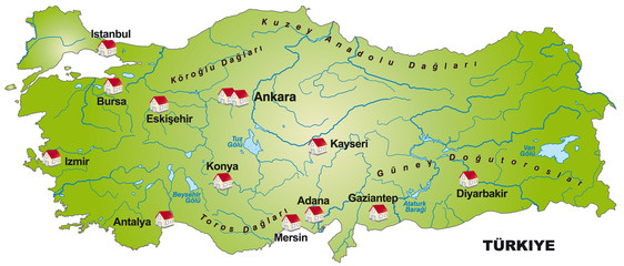 Internetkarte der Türkei