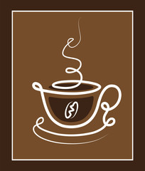 Stylish cup of coffe