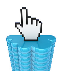 Obraz premium Cloud computing concept.