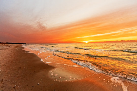 Sonnenuntergang auf Hiddensee