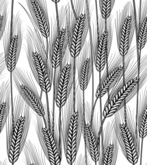 Seamless wheat ears ( transparent background)