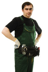 Male worker with tools