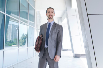 Young businessman on the street