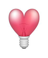 Bulb in shape of heart