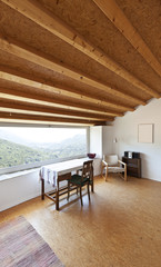 Fototapeta na wymiar view of the room, rural home interior