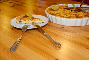 Lachs-Zucchine-Quiche