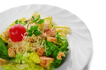 Caesar Salad isolated on a white background