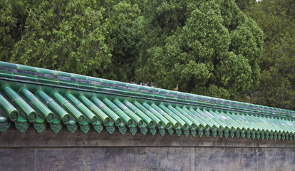 Ceramic roof of the pagoda