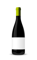 closed bottle of champagne