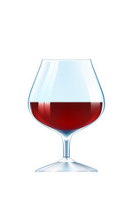 Glass of red wine