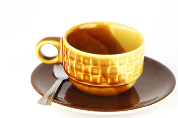 Perfect  coffee cup with isolated on white
