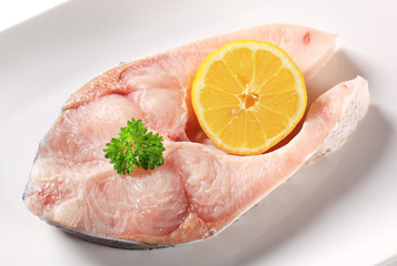 Fresh carp steak