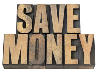 save money in wood type