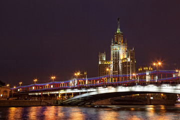 High-rise building on Kotelnicheskaya Embankment in Moscow 