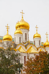 Fototapeta na wymiar Arkhangelsk cathedral in Kremlin, Moscow, Russia