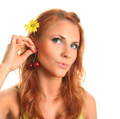 Fototapeta premium cherry and eyes
