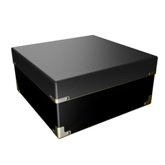 black box isolated on white