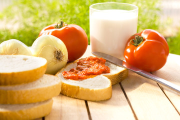 Traditional healthy breakfast
