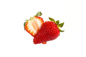 Strawberry on white background