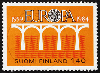 Postage stamp Finland 1984 Bridge over the Sea, Europe