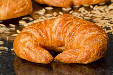 Fresh baked croissants
