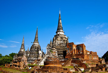 Fototapeta premium Wat-Phrasisanphet Ayutthaya in Thailand