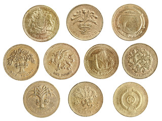one pound coin collection