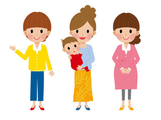 子育てする女性/悩む