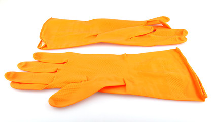 Orange glove.