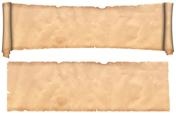 Antique scroll of parchment and old paper texture.