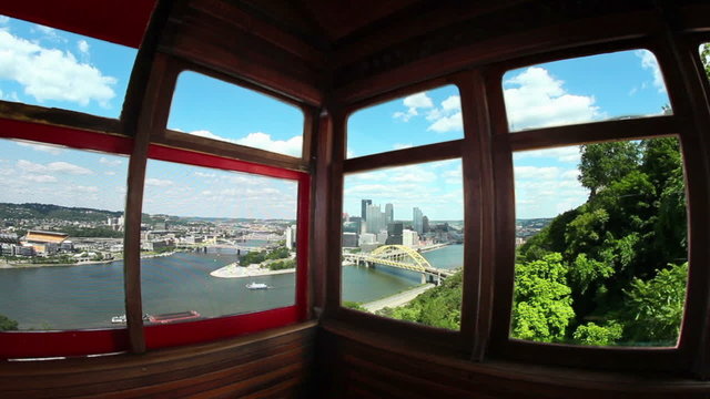 Inside Duquesne Incline Pittsburgh