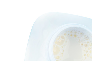 Milchflasche. Gesunde Ernährung