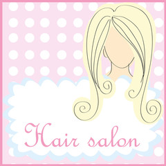 The background for the text of hairdressing salon