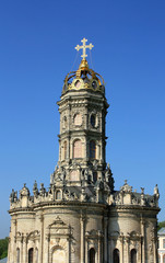 Fototapeta na wymiar Orthodox church in the baroque style